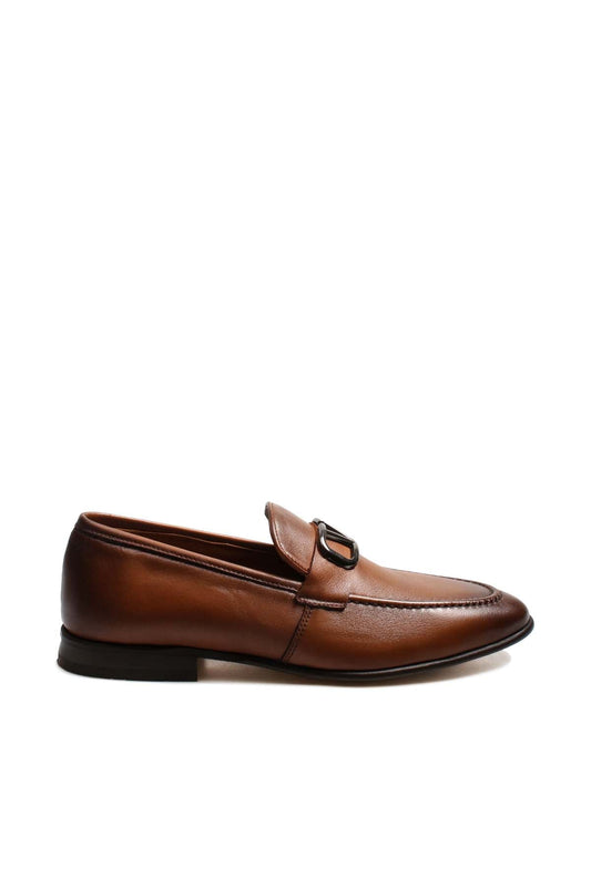 KOALA SYDNEY  Brown Leather Slip-On Loafers-Wessi