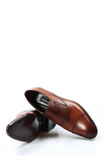 KOALA SYDNEY  Men's Brown Leather Cap Toe Dress Shoes-Wessi