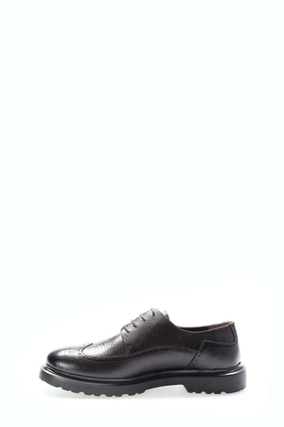 Hakiki Deri Erkek Klasik Ayakkabı 741MA3000 Kahve Floter