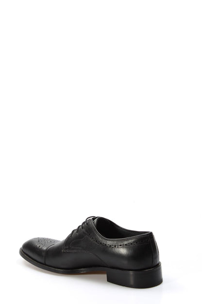 KOALA SYDNEY Men's Black Leather Oxford Dress Shoes