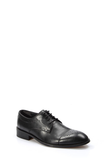KOALA SYDNEY Men's Black Leather Oxford Dress Shoes