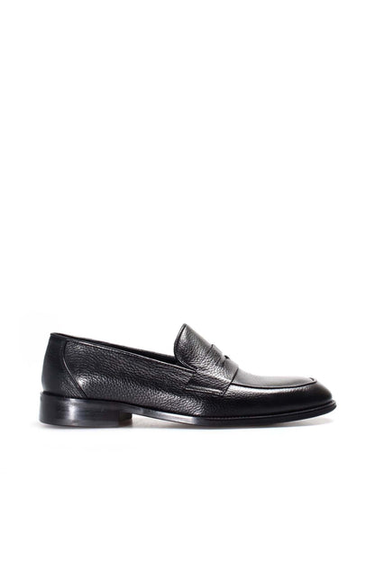 KOALA SYDNEY  Black Textured Leather Loafers Wessi