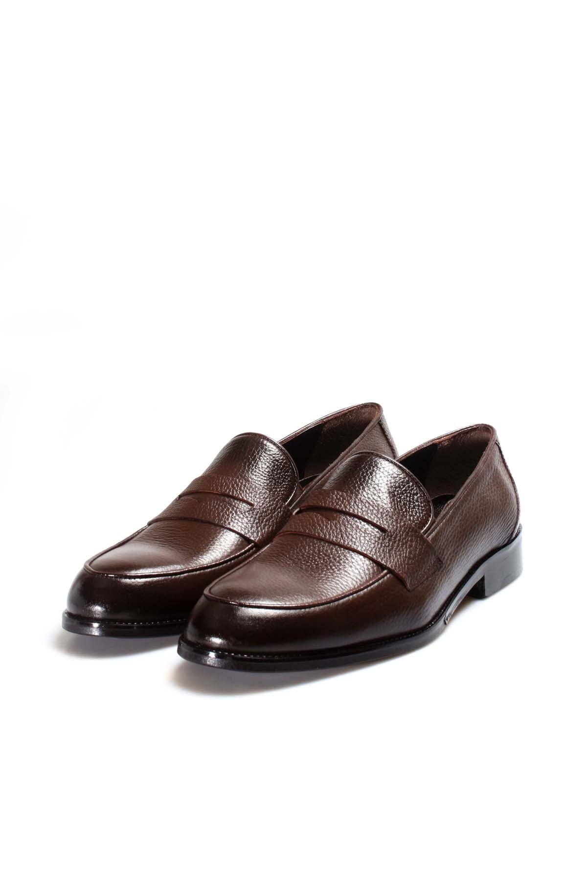 KOALA SYDNEY  Men's Brown Leather Penny Loafers-Wessi