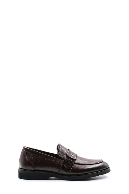 KOALA SYDNEY  Men's Brown Leather Formal Loafers-Wessi