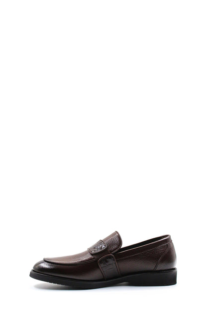 KOALA SYDNEY  Men's Brown Leather Formal Loafers-Wessi