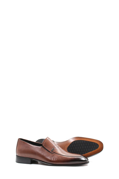 KOALA SYDNEY  Men's Brown Leather Penny Loafers-Wessi