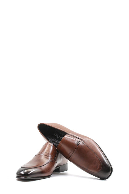 KOALA SYDNEY  Men's Brown Leather Penny Loafers-Wessi