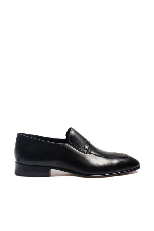 KOALA SYDNEY  Men's Black Leather Formal Loafers-Wessi