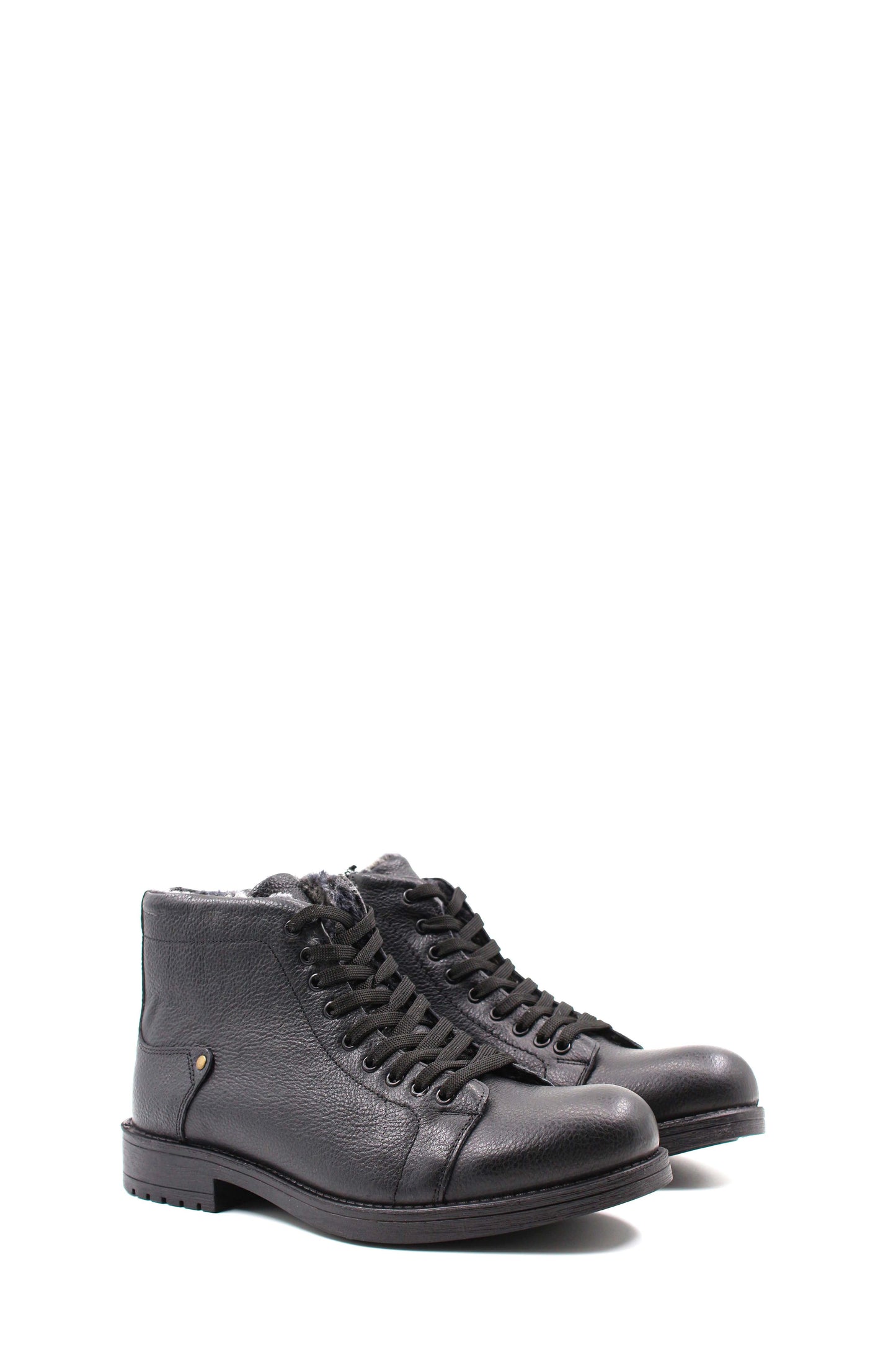 KOALA SYDNEY  Black Leather Lace-Up Boots Wessi