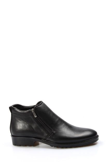 KOALA SYDNEY  Men's Black Leather Zip Ankle Boots-Wessi