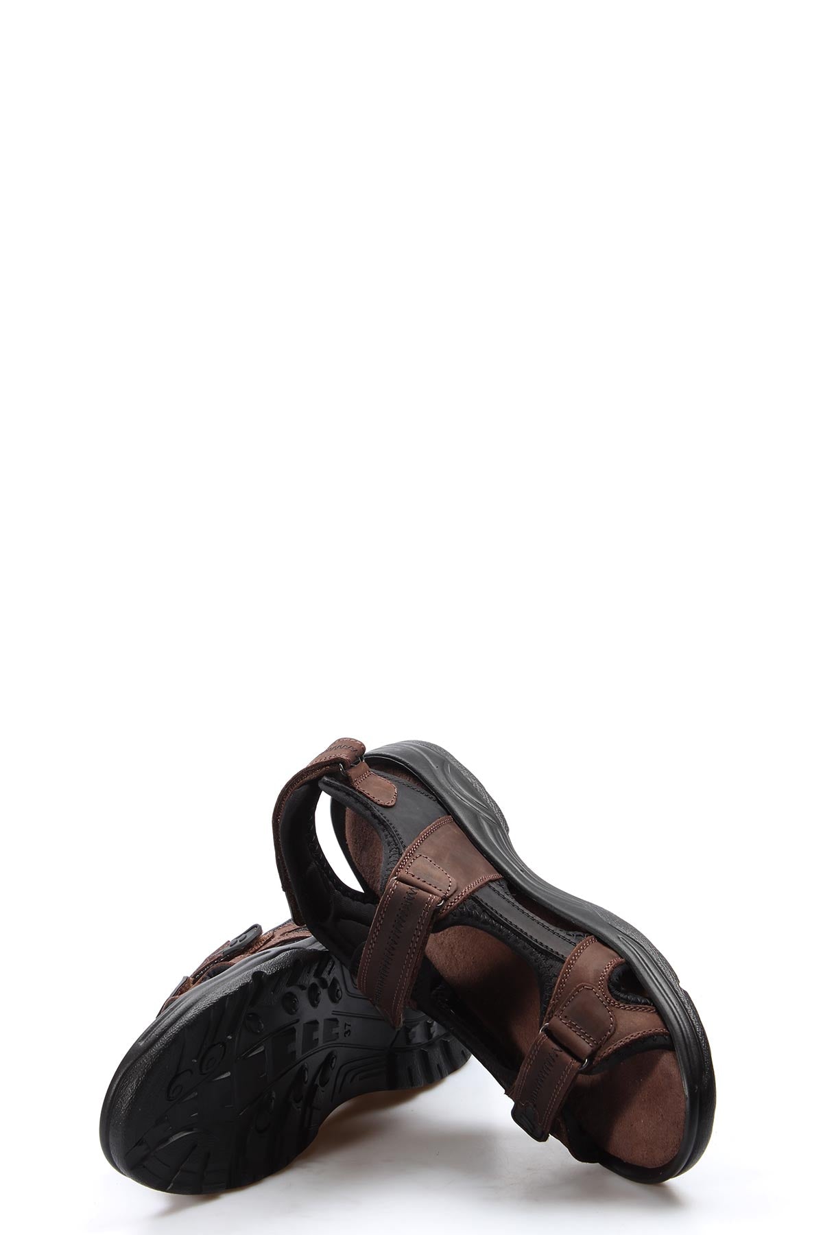 Men's Brown and Black Hiking Sandals-Wessi