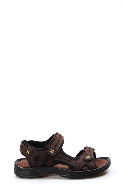Men's Brown Outdoor Hiking Sandals-Wessi