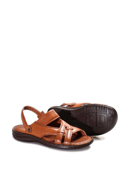 Men's Brown Leather Sandals