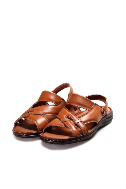 Men's Brown Leather Sandals