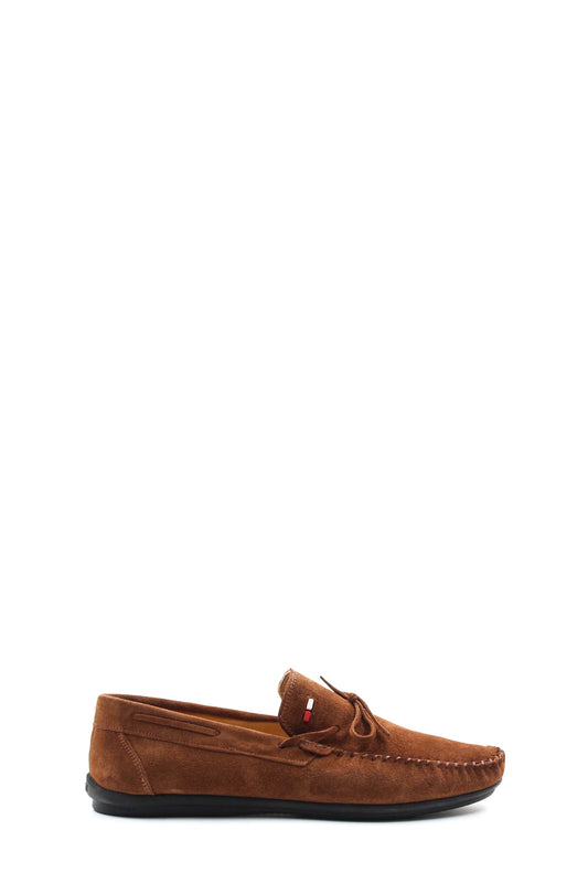 KOALA SYDNEY Men's Brown Suede Bow-Tie Moccasin Loafers
