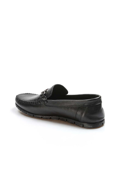 KOALA SYDNEY  Men's Black Leather Loafers-Wessi