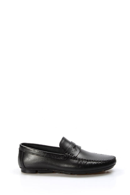 KOALA SYDNEY Men's Classic Black Leather Loafers