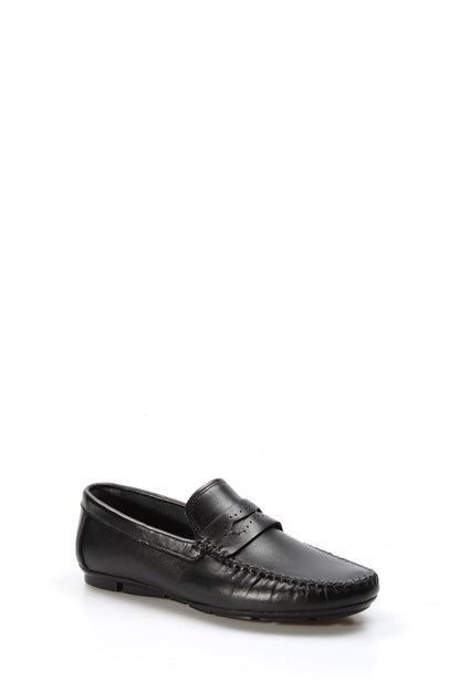 KOALA SYDNEY Men's Classic Black Leather Loafers