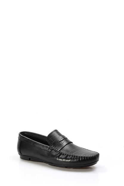 KOALA SYDNEY Men's Black Leather Loafers