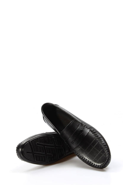KOALA SYDNEY Men's Black Leather Loafers