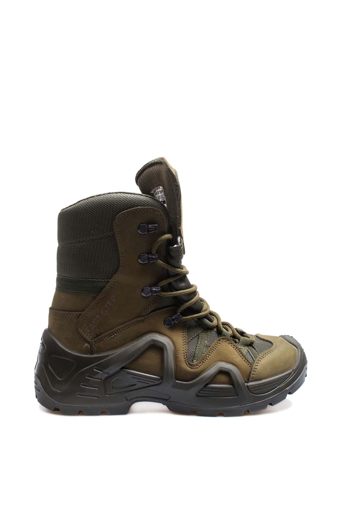 KOALA SYDNEY  Men's Olive Green Tactical Combat Boots with Rugged Sole -