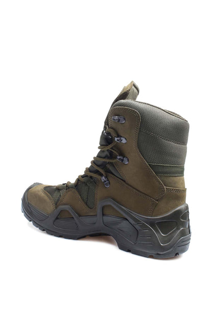 KOALA SYDNEY  Men's Olive Green Tactical Combat Boots with Rugged Sole -