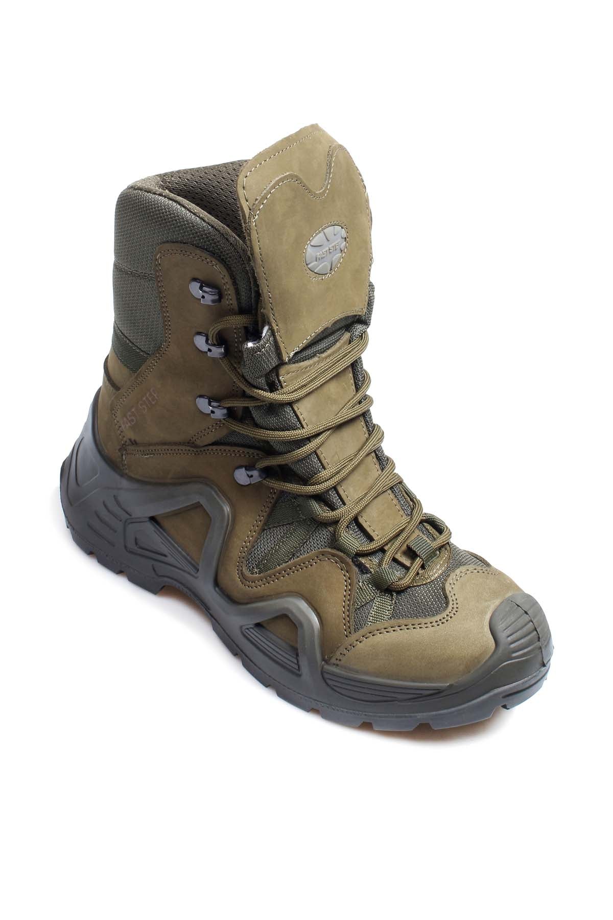 KOALA SYDNEY  Men's Olive Green Tactical Combat Boots with Rugged Sole -