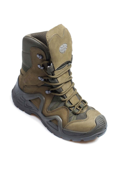 KOALA SYDNEY  Men's Olive Green Tactical Combat Boots with Rugged Sole -