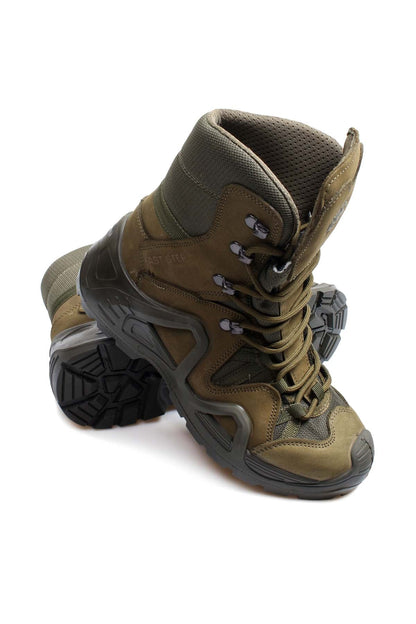 KOALA SYDNEY  Men's Olive Green Tactical Combat Boots with Rugged Sole -
