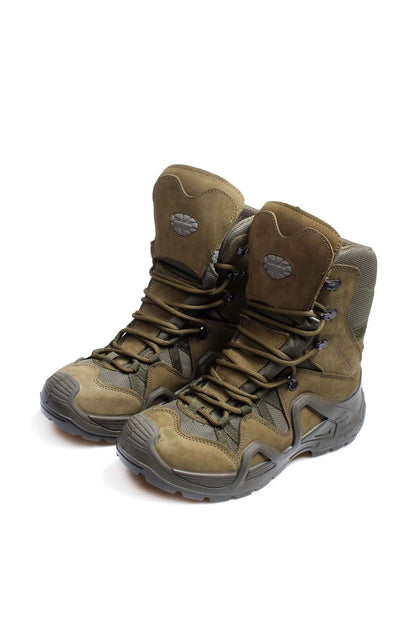 KOALA SYDNEY  Men's Olive Green Tactical Combat Boots with Rugged Sole -