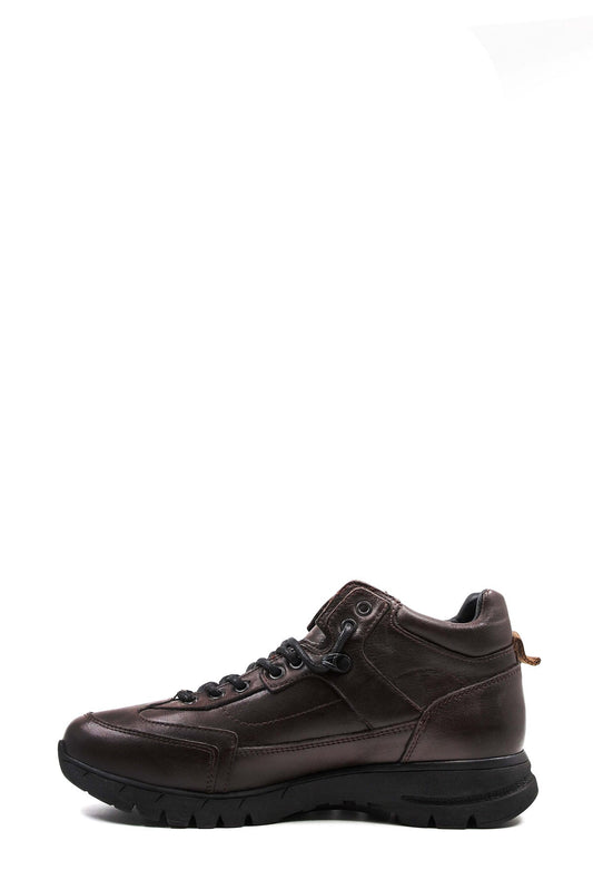 KOALA SYDNEY  Brown Leather Hiking Boots-Wessi