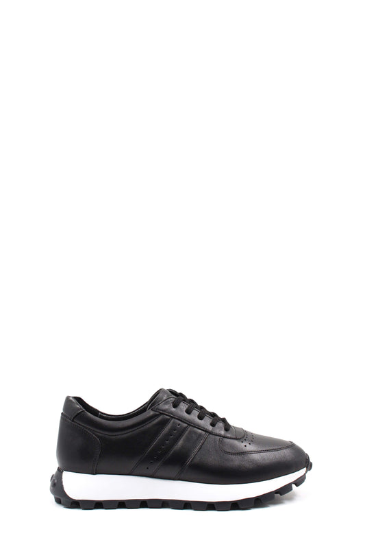 KOALA SYDNEY  Black Leather Running Sneakers Wessi