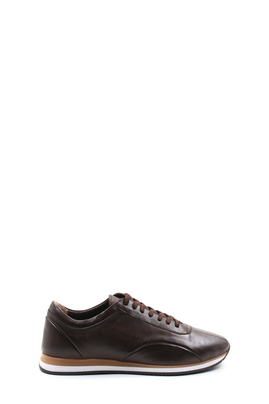 KOALA SYDNEY  Men's Brown Leather Casual Sneakers-Wessi
