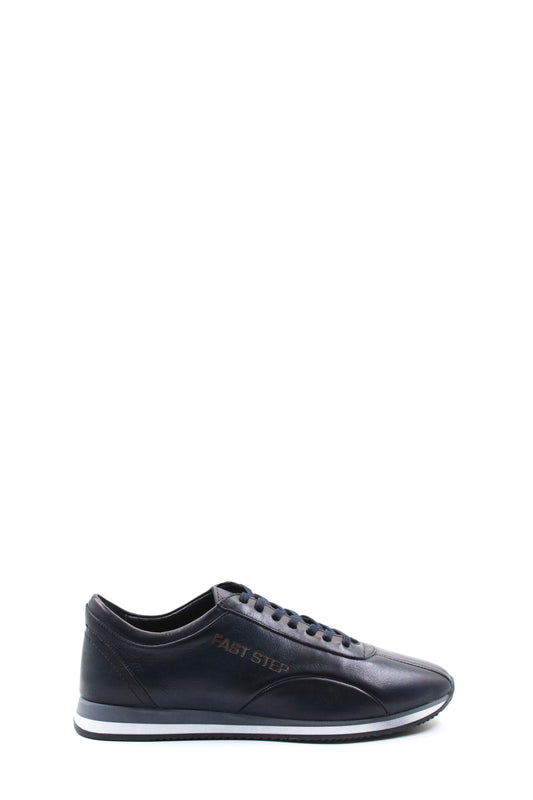KOALA SYDNEY  Men's Navy Blue Leather Running Shoes-Wessi