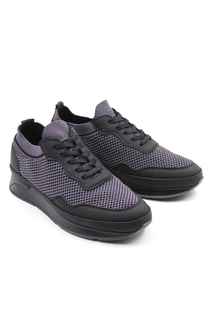 Black Mesh Knit Sneakers Wessi