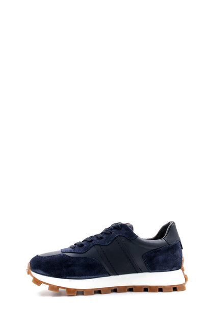 KOALA SYDNEY Men's Navy Blue Suede and Leather Casual Sneakers with White Sole