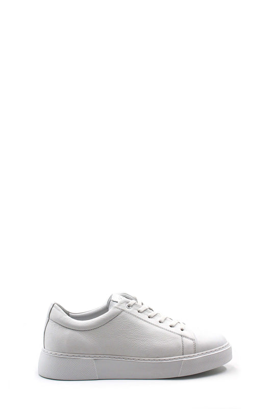 White Leather Low-Top Sneakers Wessi