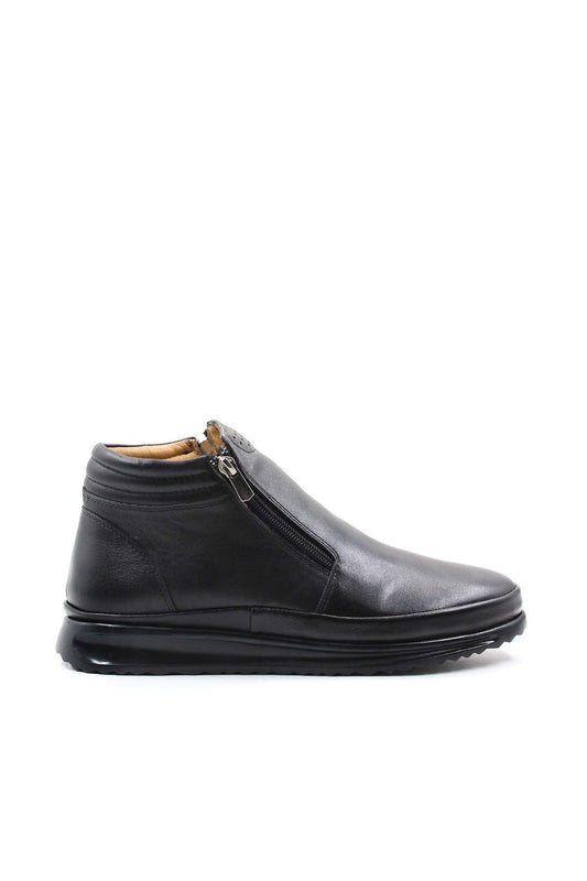 KOALA SYDNEY  Black Leather Zippered Ankle Boots Wessi