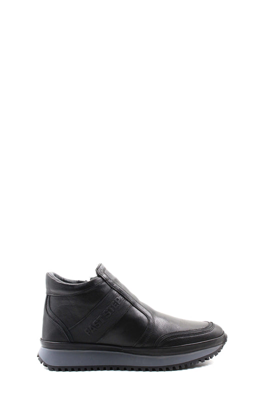 KOALA SYDNEY  Black Leather Slip-On Ankle Boots Wessi