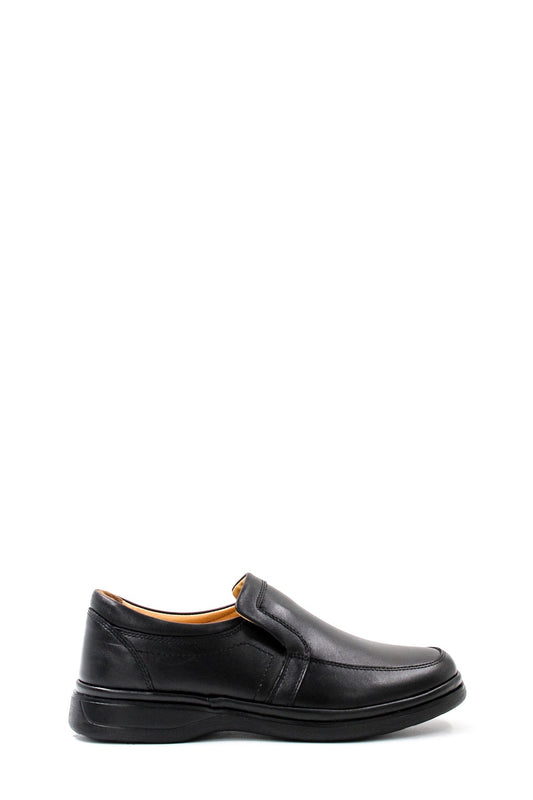KOALA SYDNEY  Men's Black Leather Comfort Slip-On Shoes-Wessi