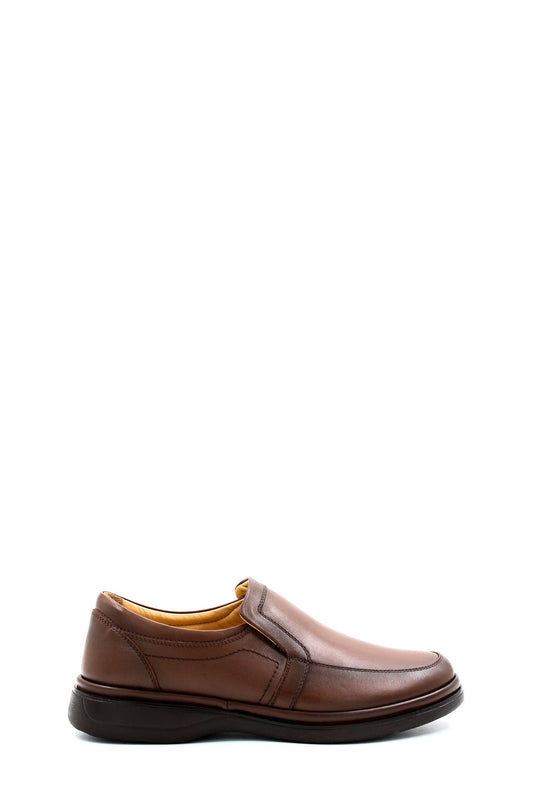 KOALA SYDNEY  Men's Brown Leather Slip-On Loafers with Comfort Sole-Wessi