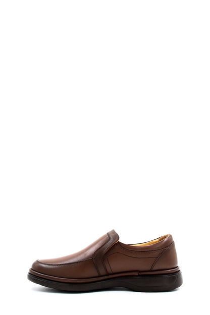 KOALA SYDNEY  Men's Brown Leather Slip-On Loafers with Comfort Sole-Wessi