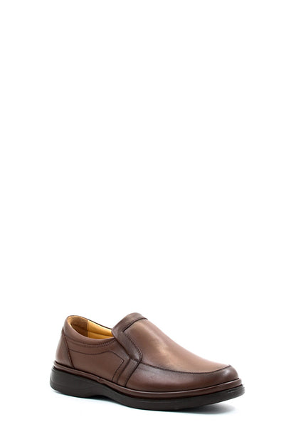 KOALA SYDNEY  Men's Brown Leather Slip-On Loafers with Comfort Sole-Wessi