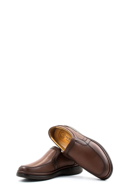 KOALA SYDNEY  Men's Brown Leather Slip-On Loafers with Comfort Sole-Wessi