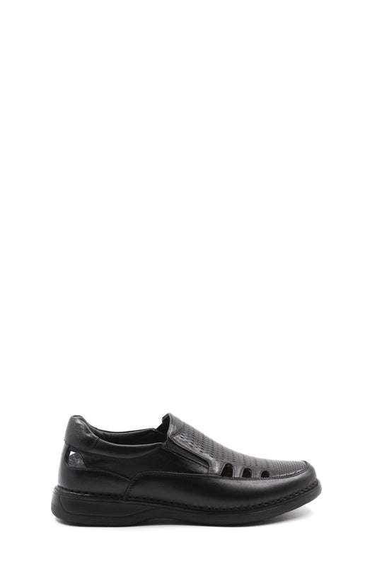 KOALA SYDNEY Men's Black Orthopedic Leather Sandals