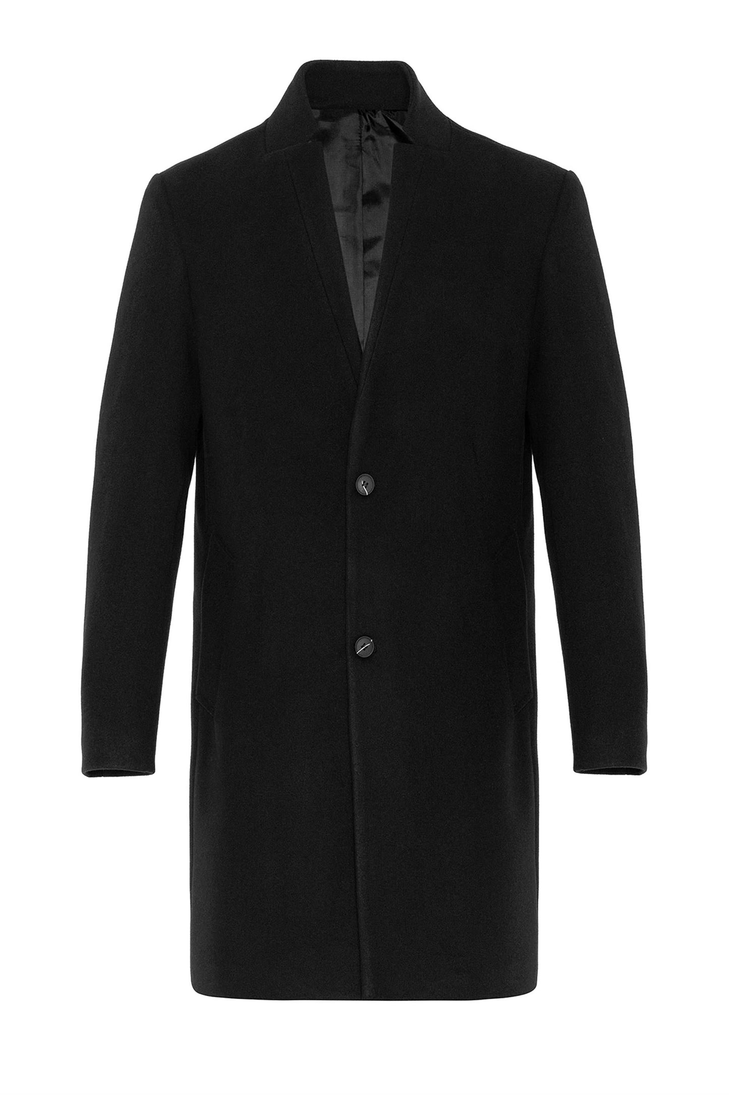 Black Judge Collar Men's Coat