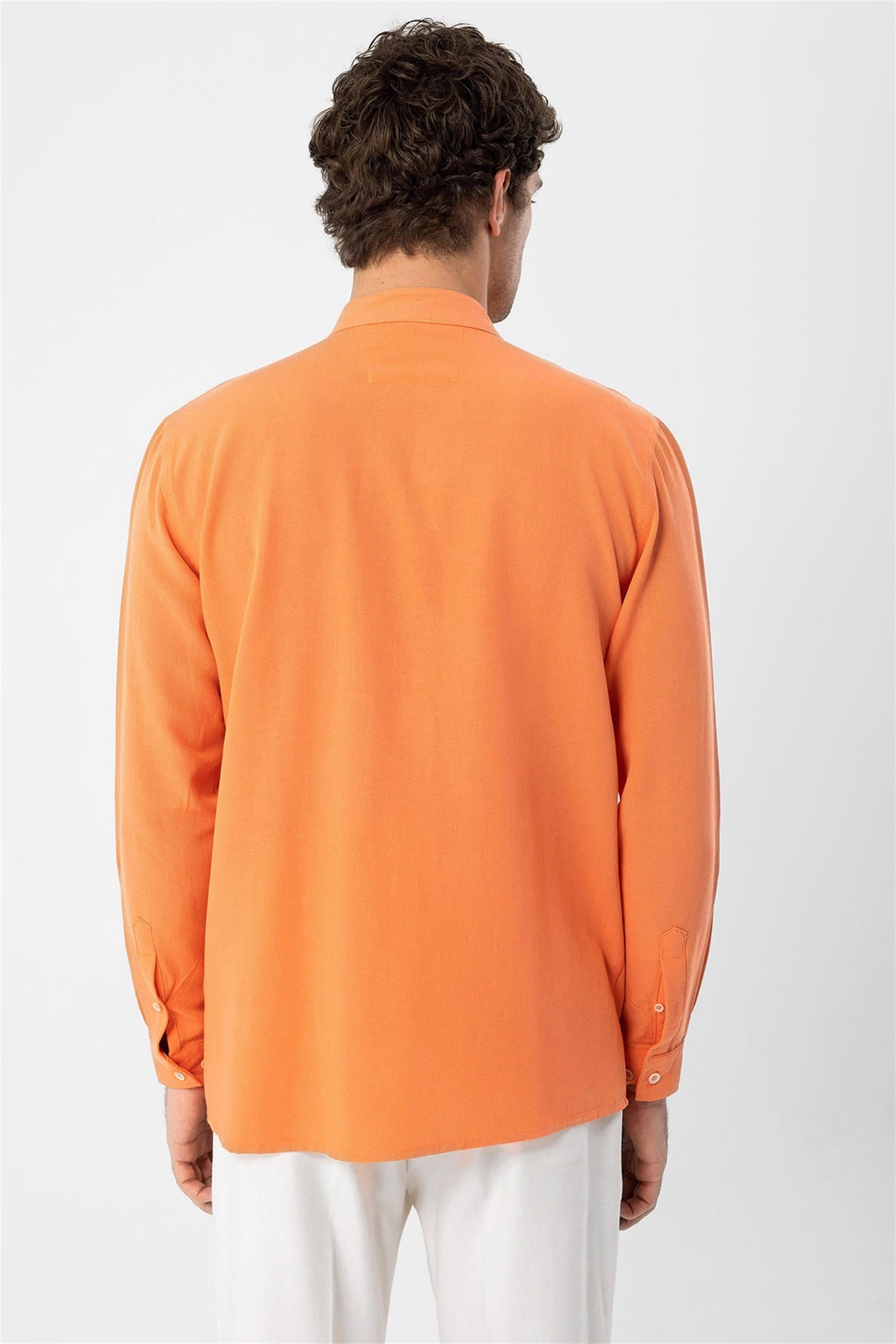 Men's Salmon Judge Collar Long Sleeve Shirt