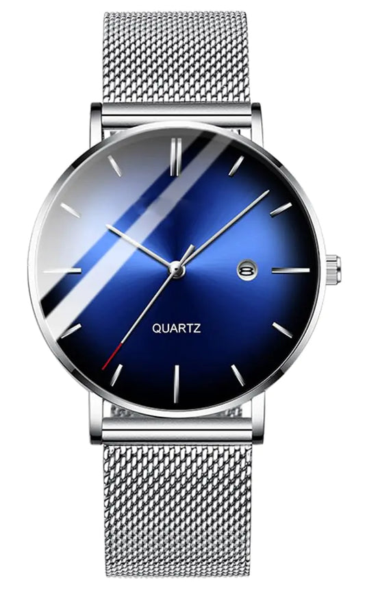 Men's Minimalist Stainless Steel Quartz Watch