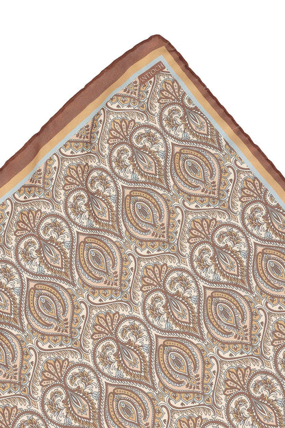 Men's Brown Patterned Scarf