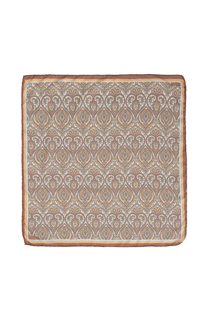 Men's Brown Patterned Scarf